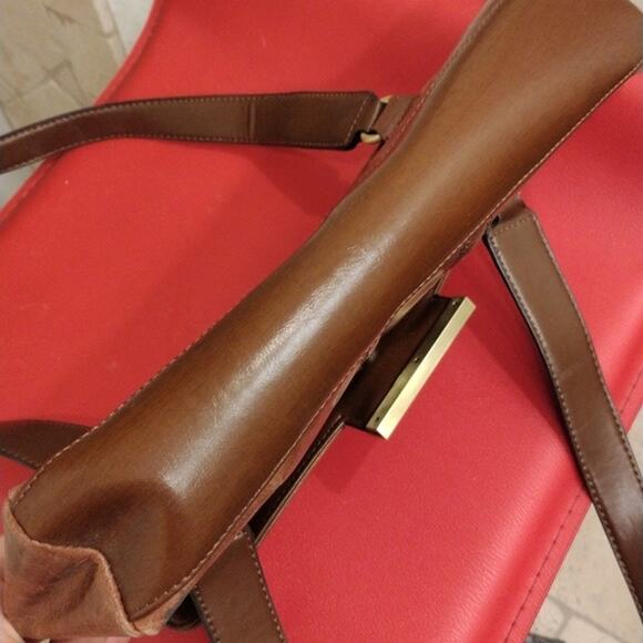 Peace Patent Leather Purse Brown Shoulder Bag Handbag Festival Boho Fairy Gypsy - Picture 7 of 10